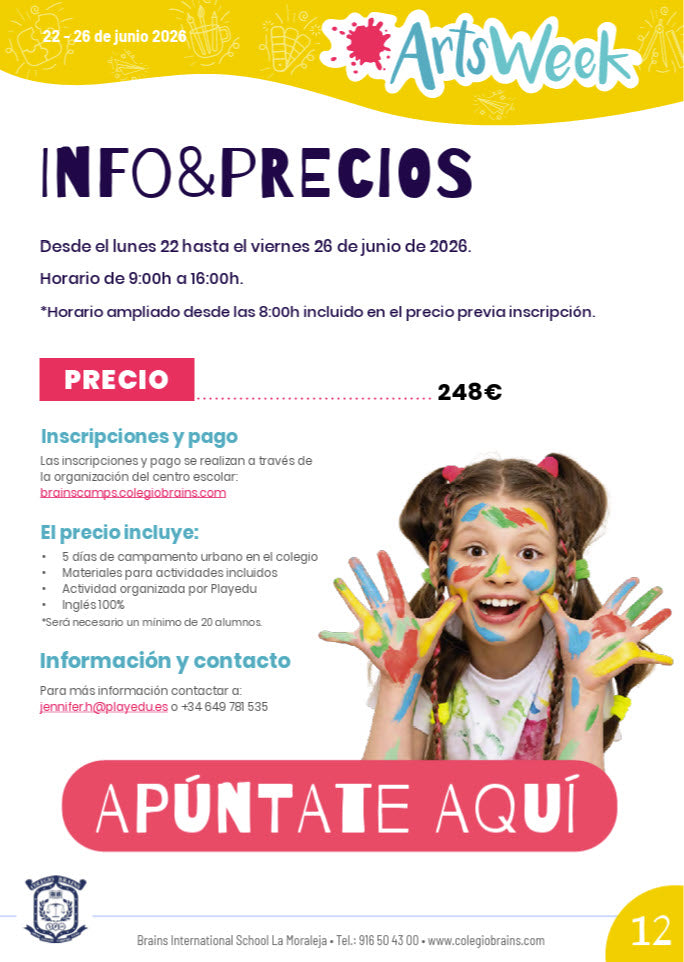 Arts Week (alumnos nacidos desde 2014 hasta 2024)